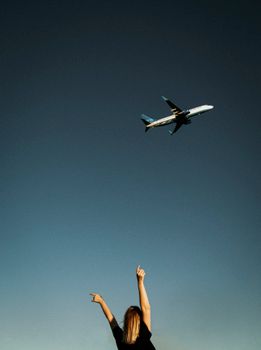 Airplane symbolising travel rewards and frequent flyer points