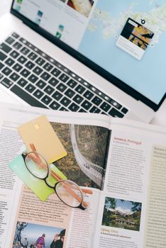 Credit card and travel concept