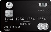 New Zealand Westpac Airpoints World MasterCard Credit Card - Black
